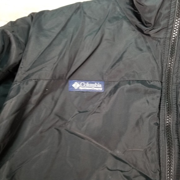 VTG Columbia Sportswear Puffer Jacket Reversible Black Blue Sz Medium - Picture 4 of 10